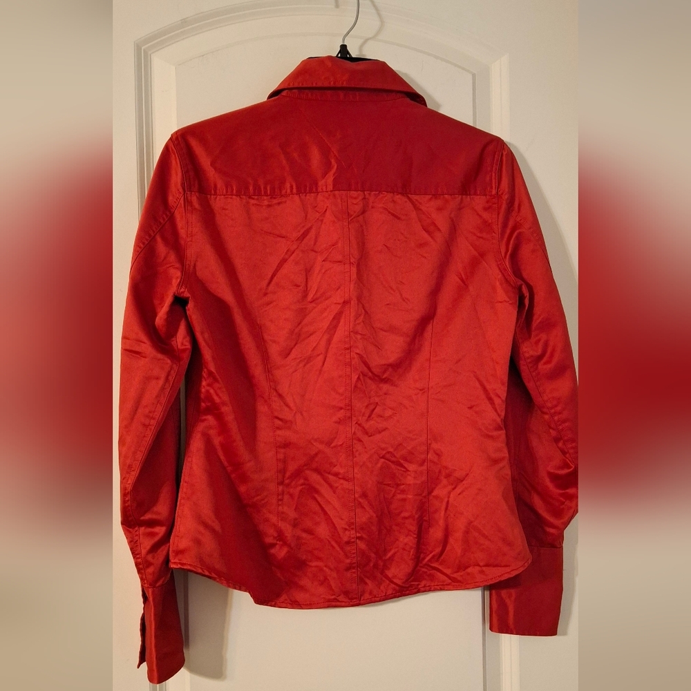 Tommy hilfiger jeans womens blouse small polyester boho casual bussines office - Picture 2 of 12